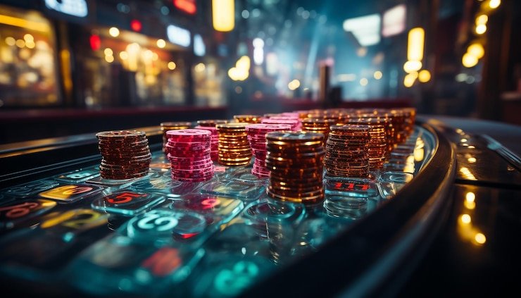 Antarmuka permainan Lightning Roulette di platform wijayatoto dengan papan taruhan langsung